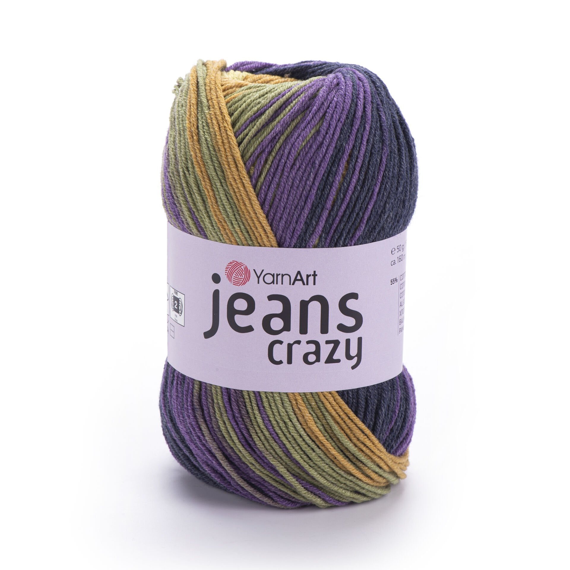 YARNART JEANS CRAZY - EBRULİ EL ÖRGÜ İPİ EBRULİ - 8220