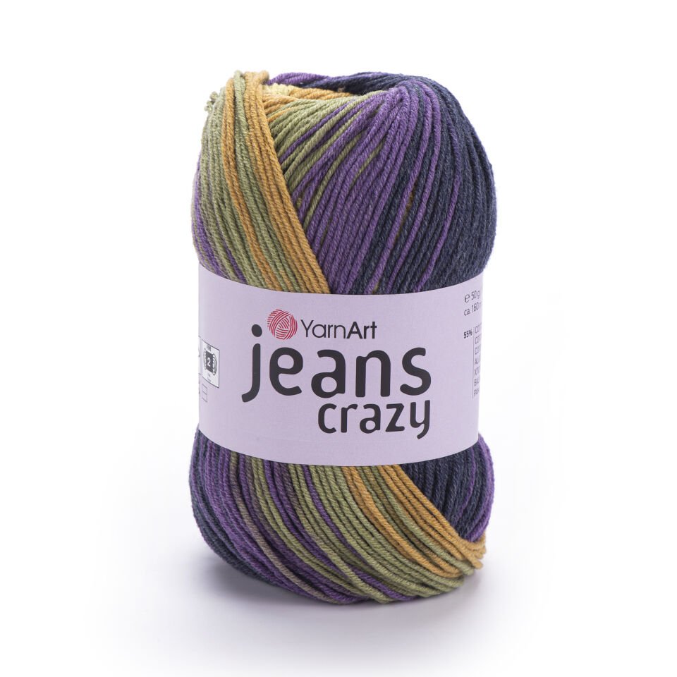 YARNART JEANS CRAZY - EBRULİ EL ÖRGÜ İPİ EBRULİ - 8220