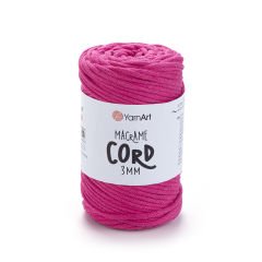 YARNART MACRAME CORD 3 MM - MAKROME EL ÖRGÜ İPİ FUŞYA - 771