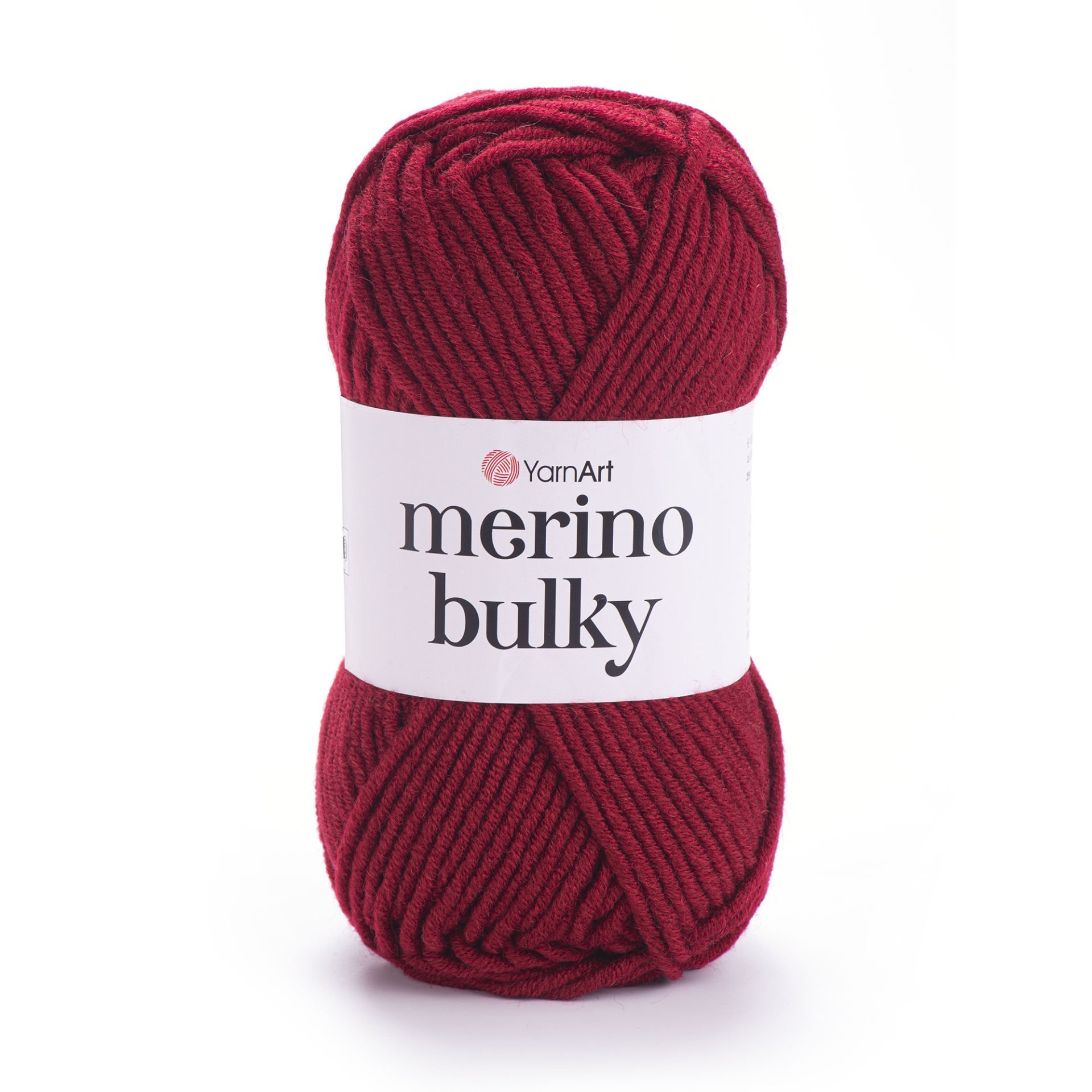 YARNART MERINO BULKY - EL ÖRGÜ İPİ KOYU KIRMIZI - 3024