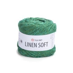 YARNART LINEN SOFT - EL ÖRGÜ İPİ YEŞİL - 7315