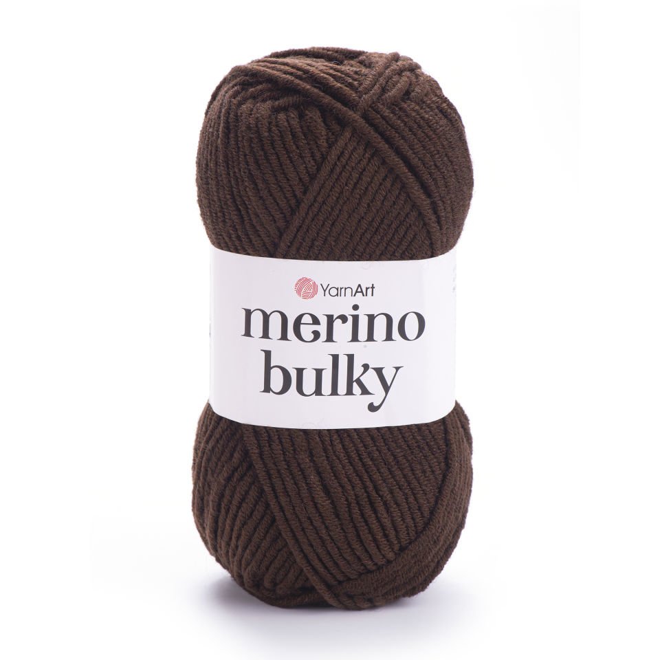 YARNART MERINO BULKY - EL ÖRGÜ İPİ KIZIL KAHVE - 3067