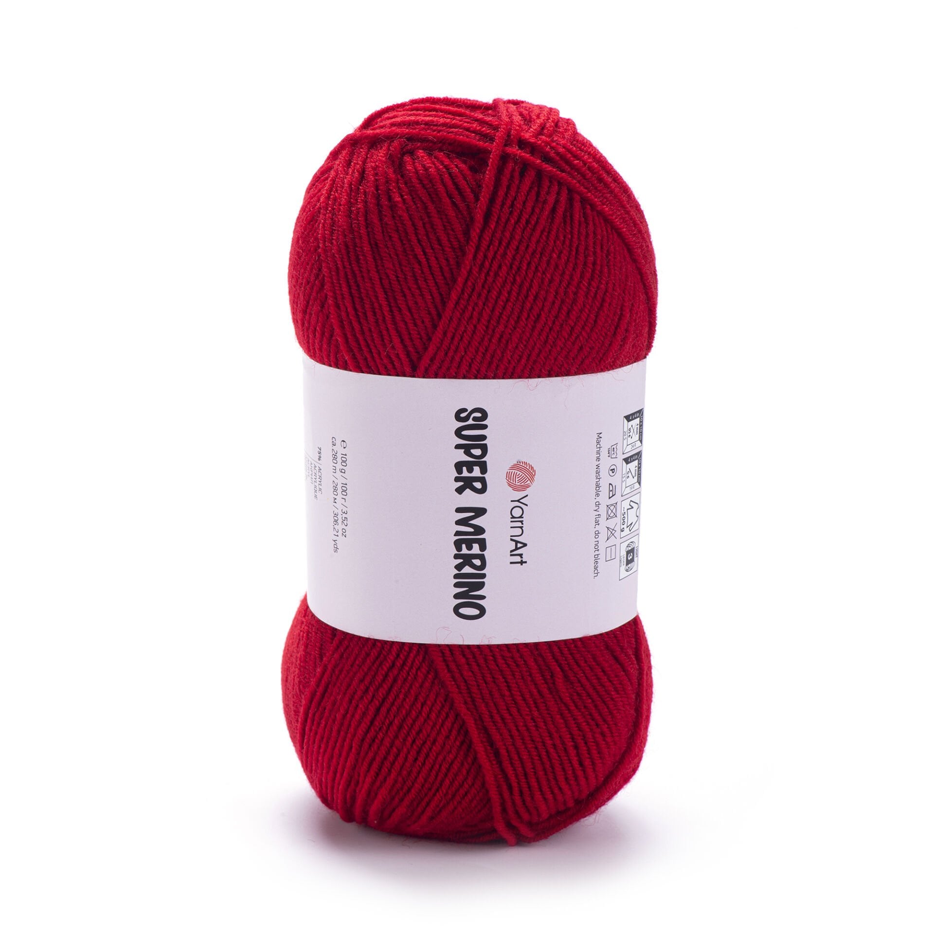 YARNART SUPER MERINO - EL ÖRGÜ İPİ KIRMIZI - 251