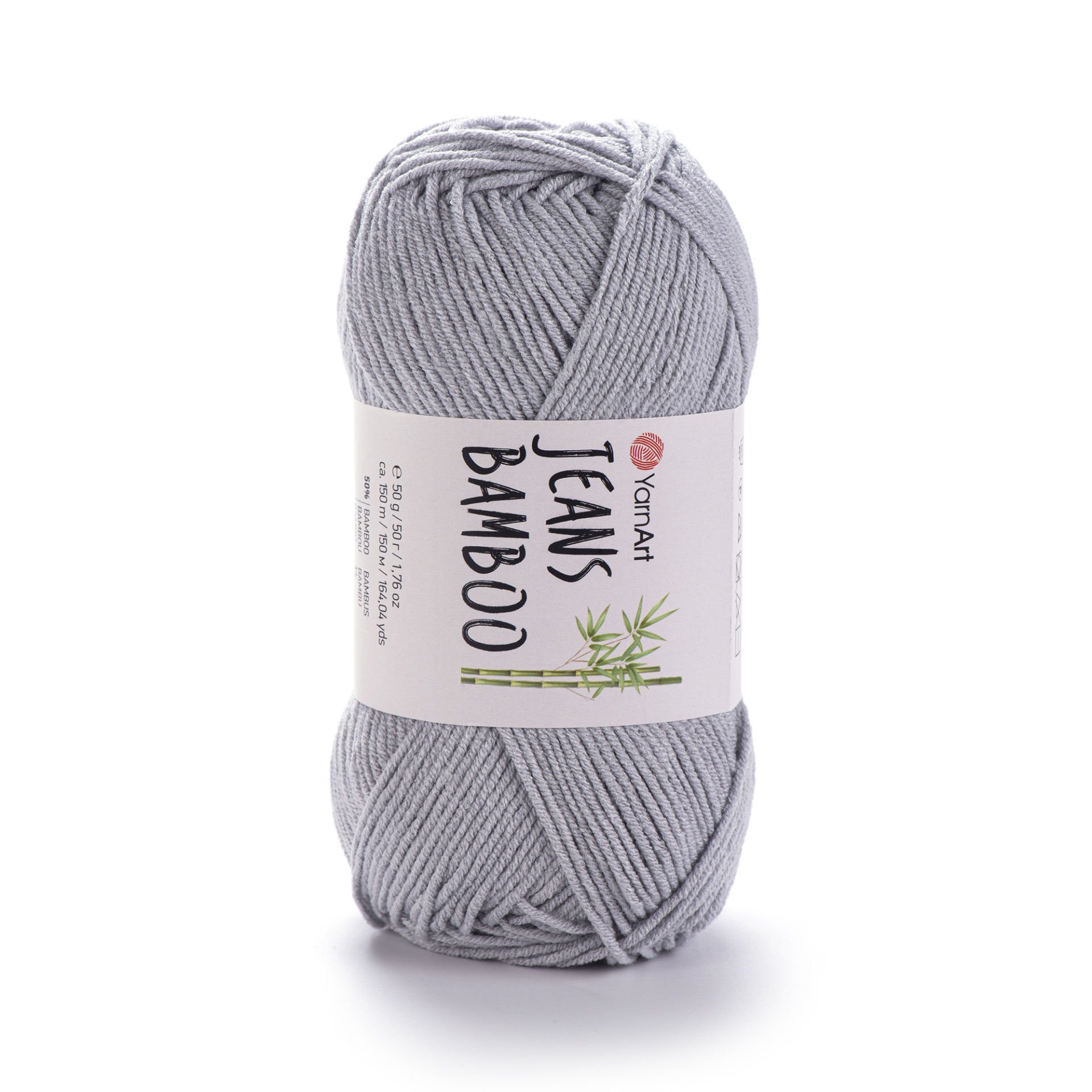 YARNART JEANS BAMBOO - EL ÖRGÜ İPİ AÇIK GRİ - 127