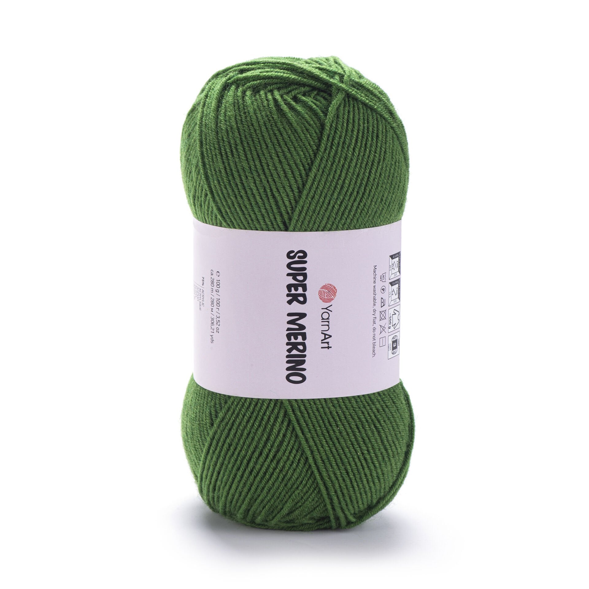 YARNART SUPER MERINO - EL ÖRGÜ İPİ YEŞİL - 6574