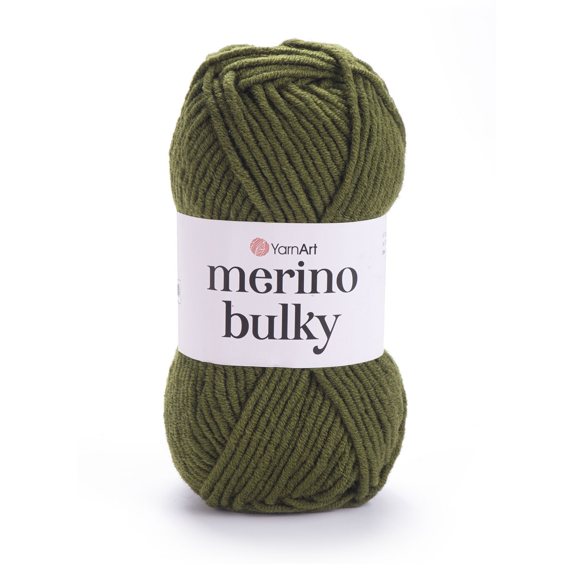 YARNART MERINO BULKY - EL ÖRGÜ İPİ ZEYTİN YEŞİLİ - 530