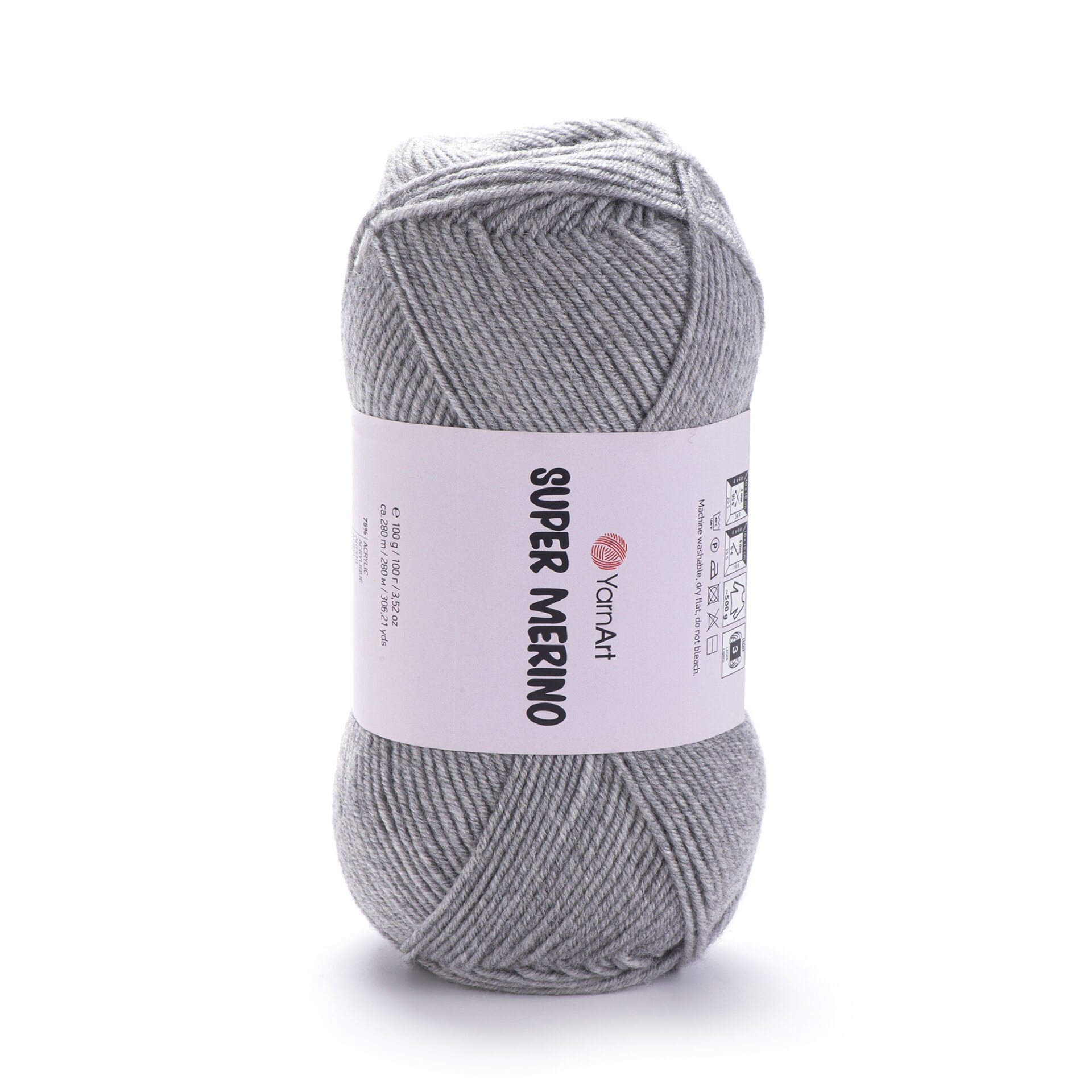 YARNART SUPER MERINO - EL ÖRGÜ İPİ AÇIK GRİ - 195