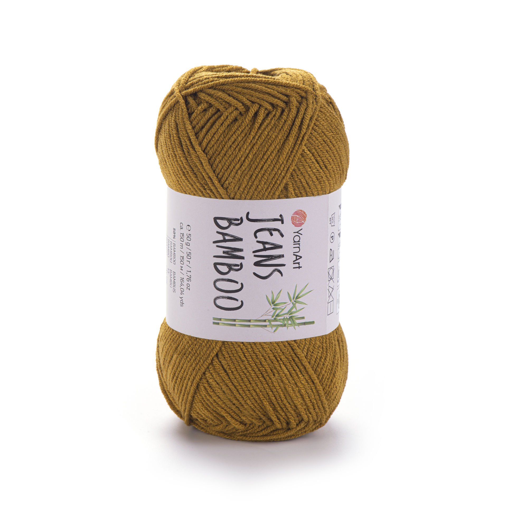 YARNART JEANS BAMBOO - EL ÖRGÜ İPİ HARDAL - 131