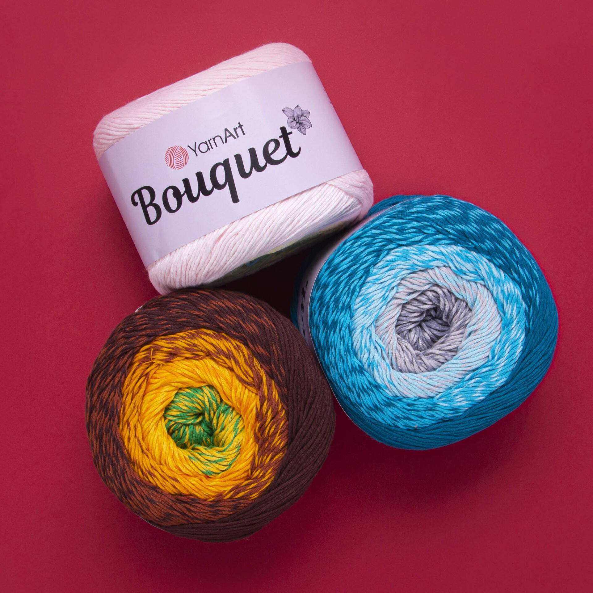 YARNART BOUQUET - EBRULİ EL ÖRGÜ İPİ