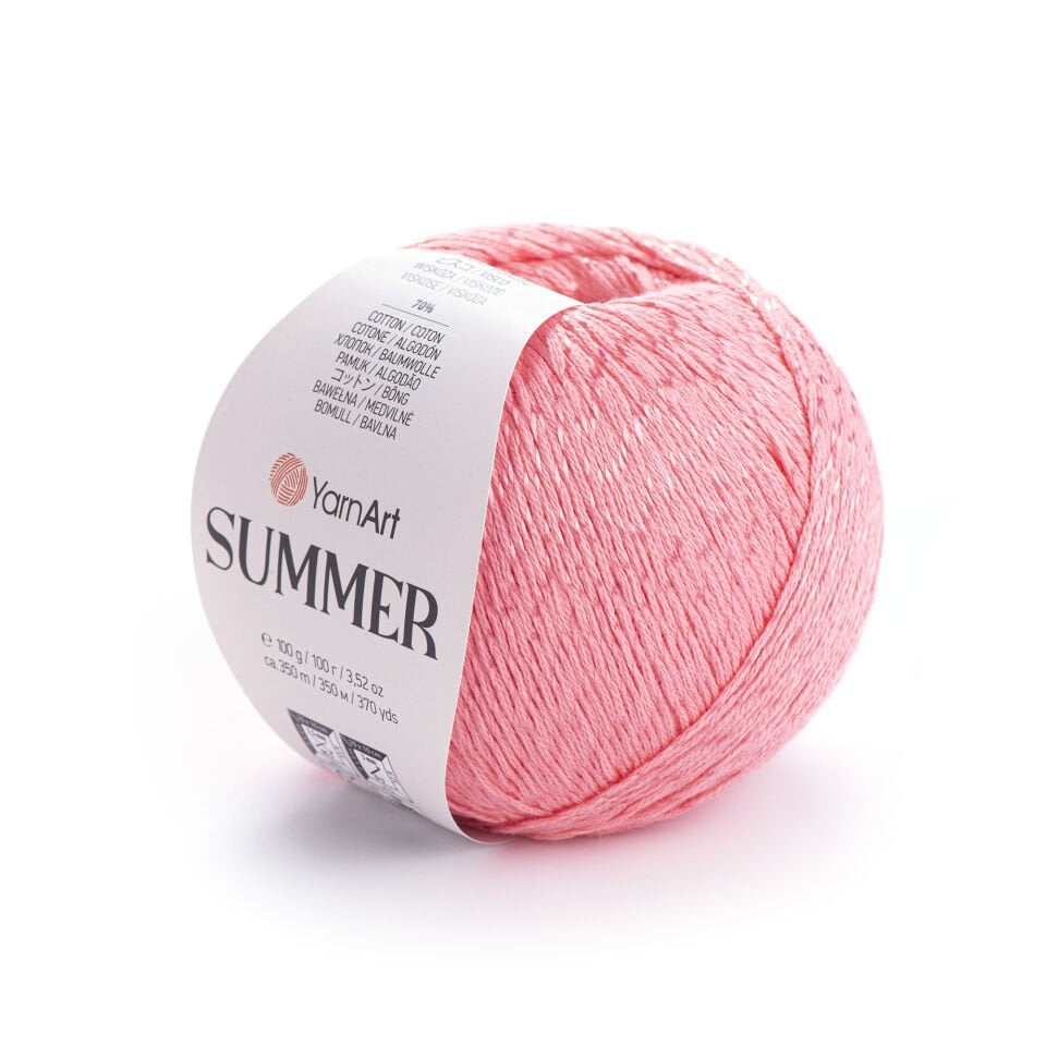 YARNART SUMMER - IŞILTILI EL ÖRGÜ İPİ GÜL KURUSU - 10