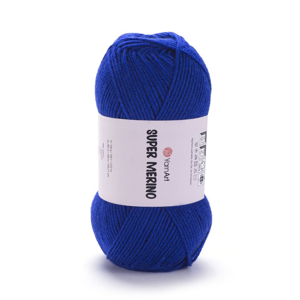 YARNART SUPER MERINO - EL ÖRGÜ İPİ SAKS MAVİSİ - 152