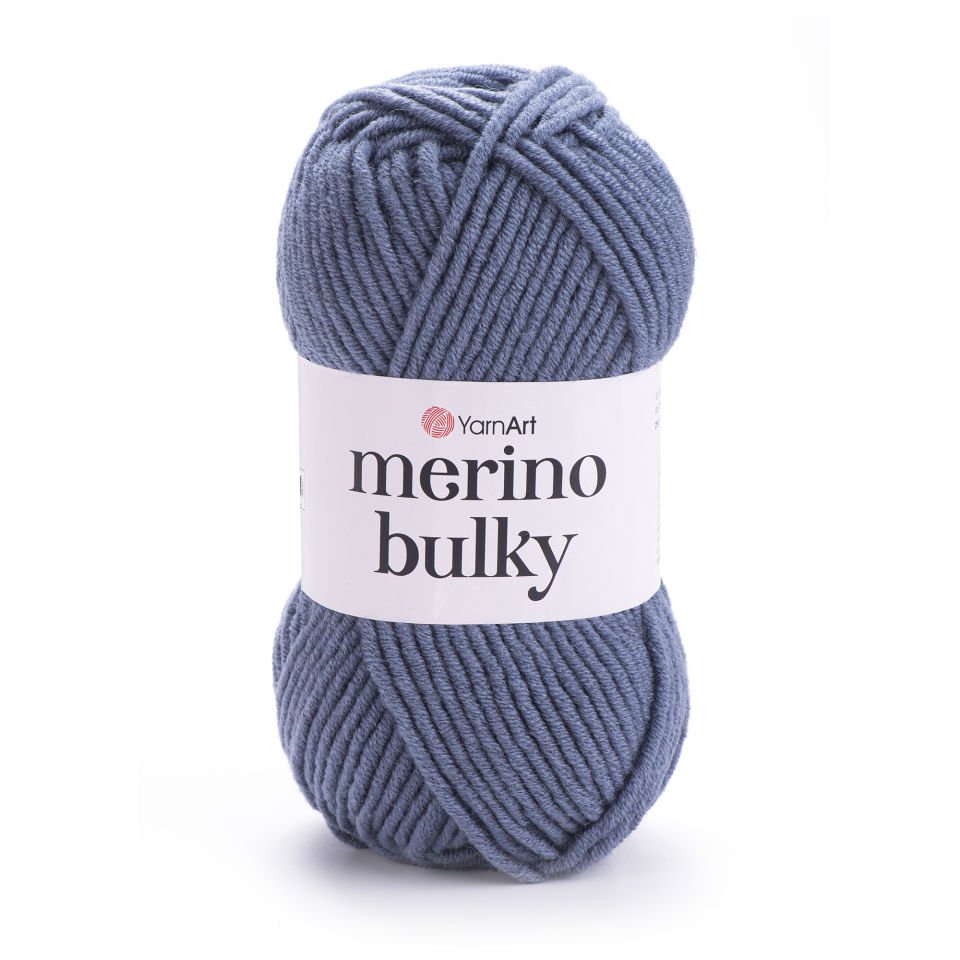 YARNART MERINO BULKY - EL ÖRGÜ İPİ GRİ - 3088