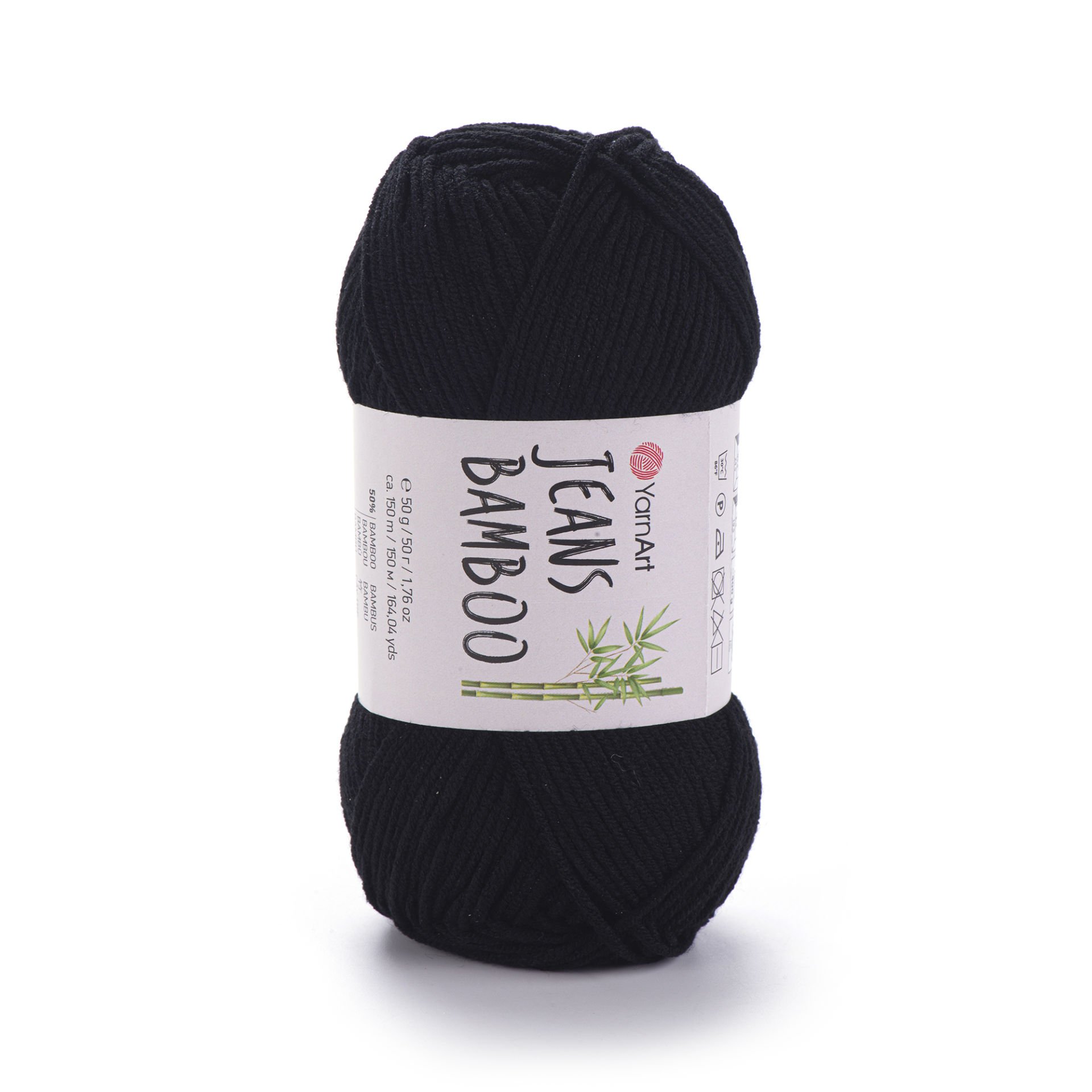 YARNART JEANS BAMBOO - EL ÖRGÜ İPİ SİYAH - 135