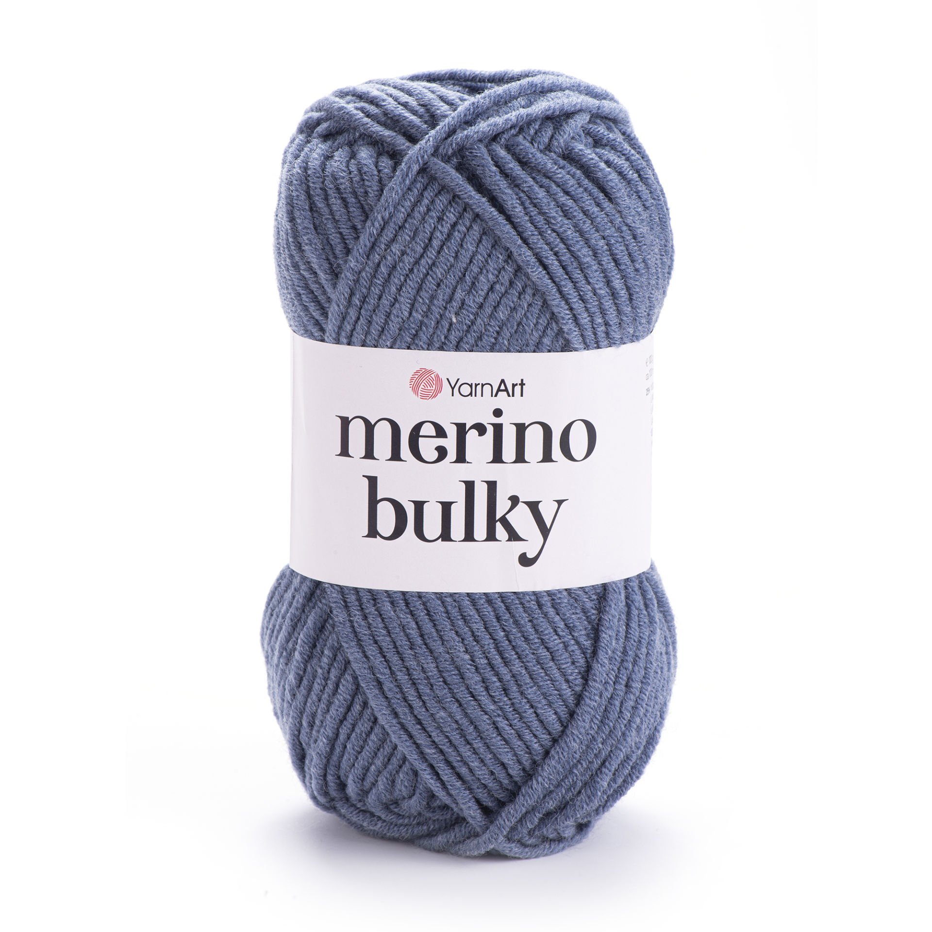 YARNART MERINO BULKY - EL ÖRGÜ İPİ GRİ-MAVİ - 3864