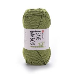 YARNART JEANS BAMBOO - EL ÖRGÜ İPİ YEŞİL - 137