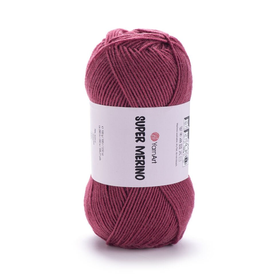 YARNART SUPER MERINO - EL ÖRGÜ İPİ GÜL KURUSU - 570