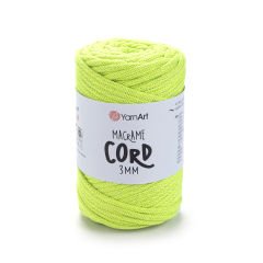 YARNART MACRAME CORD 3 MM - MAKROME EL ÖRGÜ İPİ FOSFORLU YEŞİL - 801