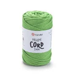 YARNART MACRAME CORD 3 MM - MAKROME EL ÖRGÜ İPİ YEŞİL - 802