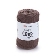YARNART MACRAME CORD 3 MM - MAKROME EL ÖRGÜ İPİ KAHVERENGİ - 769