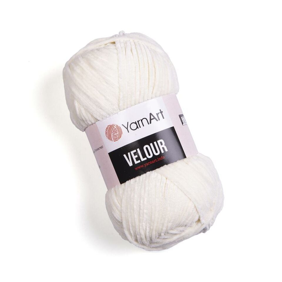YARNART VELOUR - KADİFE EL ÖRGÜ İPİ KREM - 841