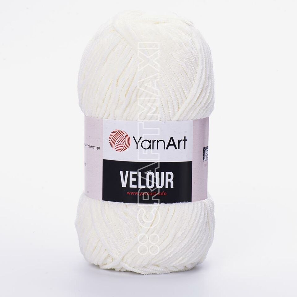 YARNART VELOUR - KADİFE EL ÖRGÜ İPİ KREM - 841