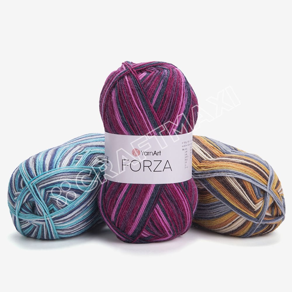 YARNART FORZA - EBRULİ EL ÖRGÜ İPİ