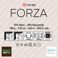 YARNART FORZA - EBRULİ EL ÖRGÜ İPİ