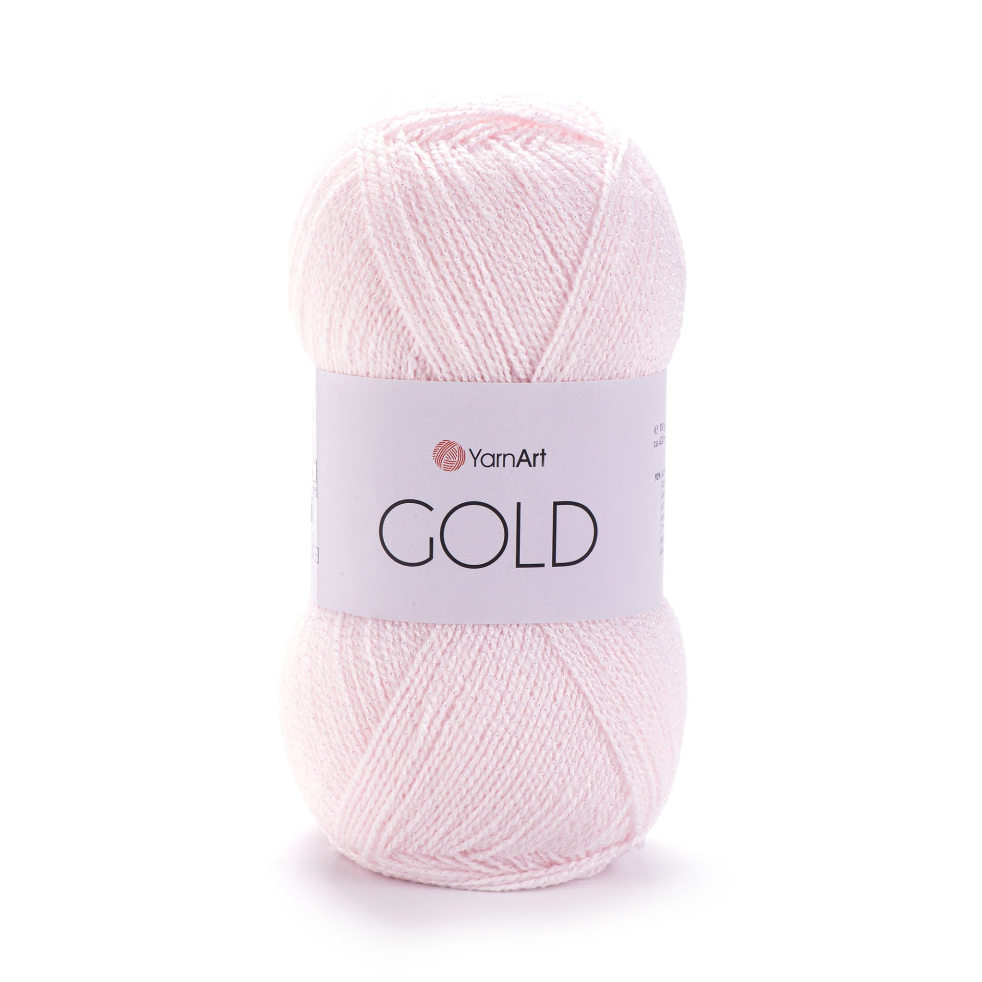 YARNART GOLD - SİMLİ EL ÖRGÜ İPİ TOZ PEMBE - 9853
