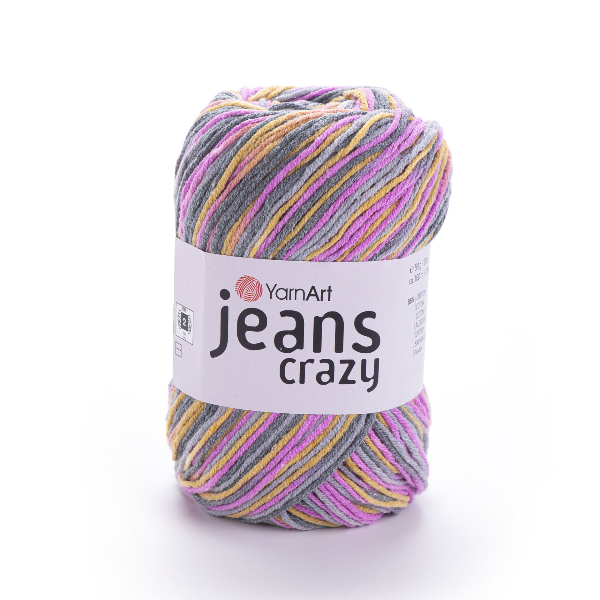 YARNART JEANS CRAZY - EBRULİ EL ÖRGÜ İPİ EBRULİ - 7211