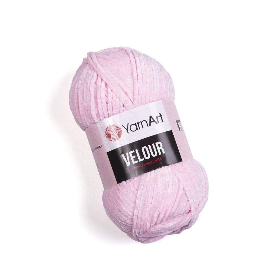 YARNART VELOUR - KADİFE EL ÖRGÜ İPİ PEMBE - 854