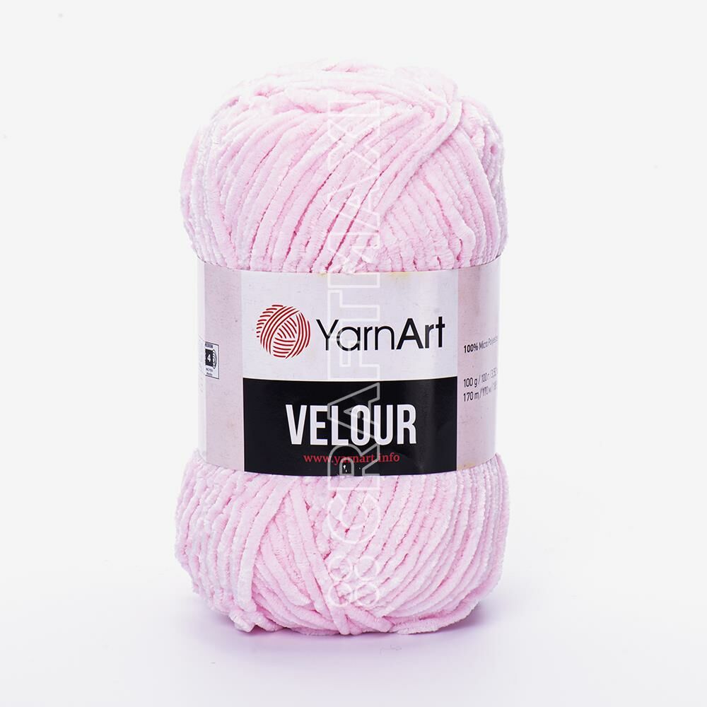 YARNART VELOUR - KADİFE EL ÖRGÜ İPİ PEMBE - 854