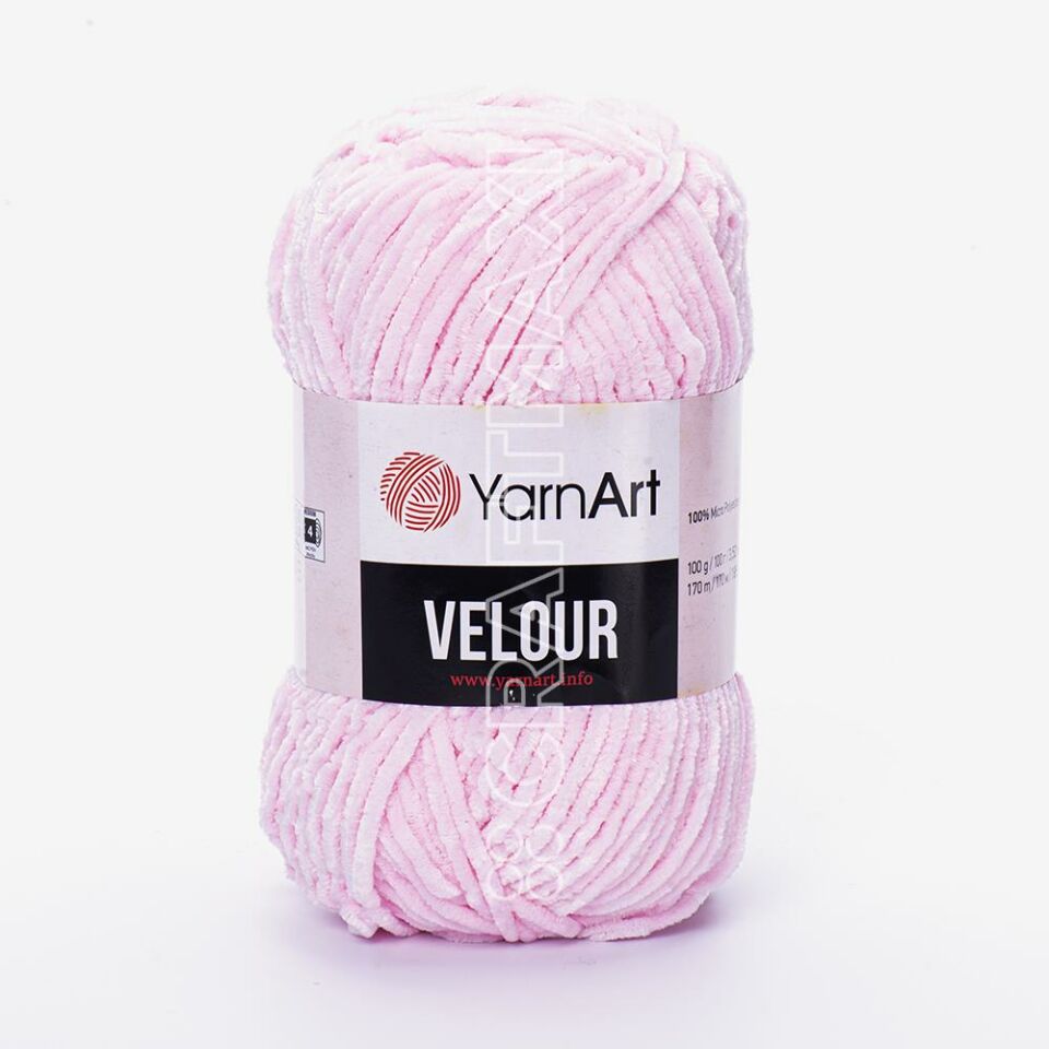YARNART VELOUR - KADİFE EL ÖRGÜ İPİ PEMBE - 854