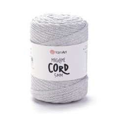 YARNART MACRAME CORD 5 MM - MAKROME EL ÖRGÜ İPİ AÇIK GRİ - 756