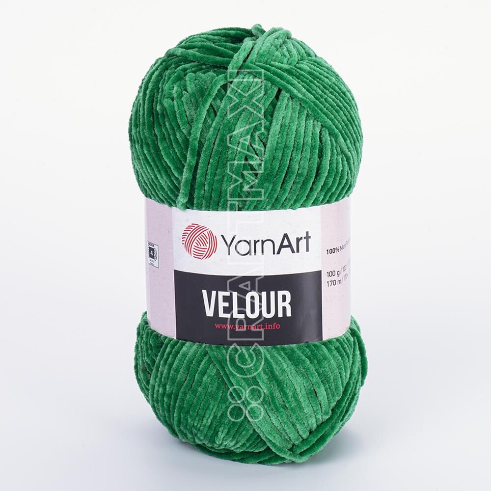 YARNART VELOUR - KADİFE EL ÖRGÜ İPİ ZÜMRÜT YEŞİLİ - 856