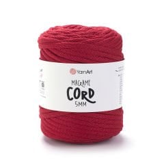 YARNART MACRAME CORD 5 MM - MAKROME EL ÖRGÜ İPİ KIRMIZI - 773
