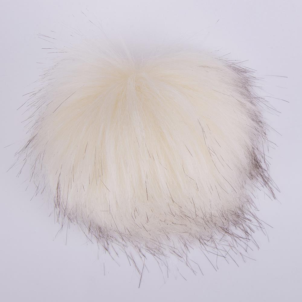 YARNART FURRY POMPONS - PONPON KREM - 66