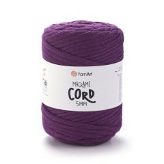 YARNART MACRAME CORD 5 MM - MAKROME EL ÖRGÜ İPİ MOR - 777