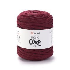 YARNART MACRAME CORD 5 MM - MAKROME EL ÖRGÜ İPİ BORDO - 781
