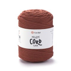 YARNART MACRAME CORD 5 MM - MAKROME EL ÖRGÜ İPİ KİREMİT - 785