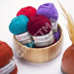 YARNART CHARISMA - EL ÖRGÜ İPİ PATLICAN MORU - 10094