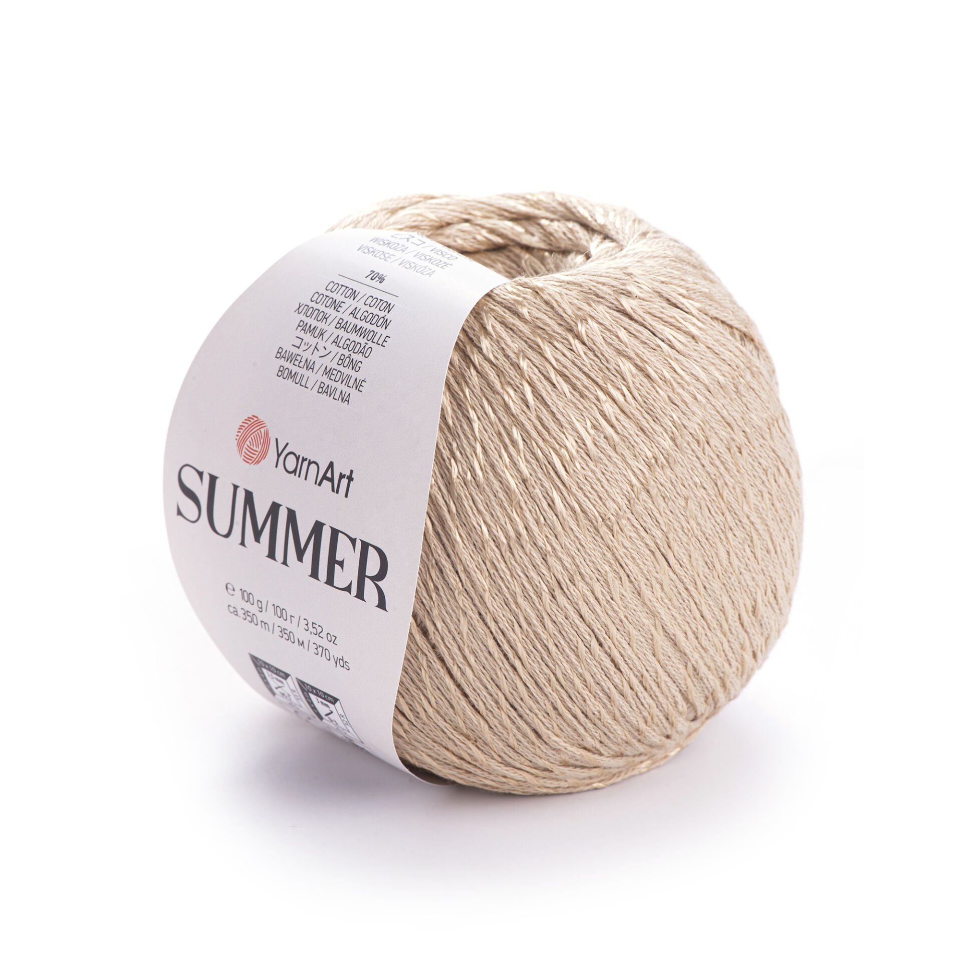 YARNART SUMMER - IŞILTILI EL ÖRGÜ İPİ BEJ - 42