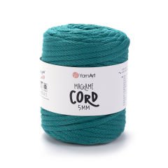 YARNART MACRAME CORD 5 MM - MAKROME EL ÖRGÜ İPİ PETROL YEŞİLİ - 783
