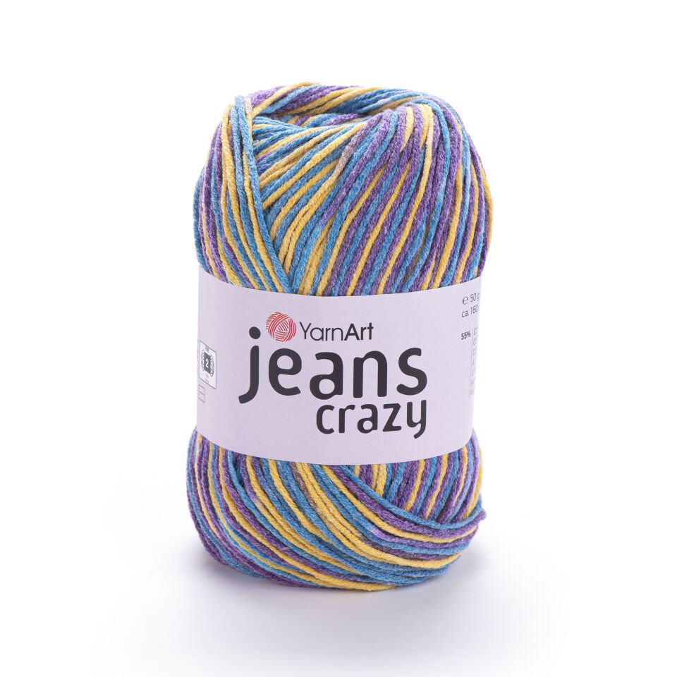 YARNART JEANS CRAZY - EBRULİ EL ÖRGÜ İPİ EBRULİ - 7210