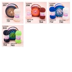 YARNART FLOWERS UNICOLOR - EL ÖRGÜ İPİ PEMBE - 734