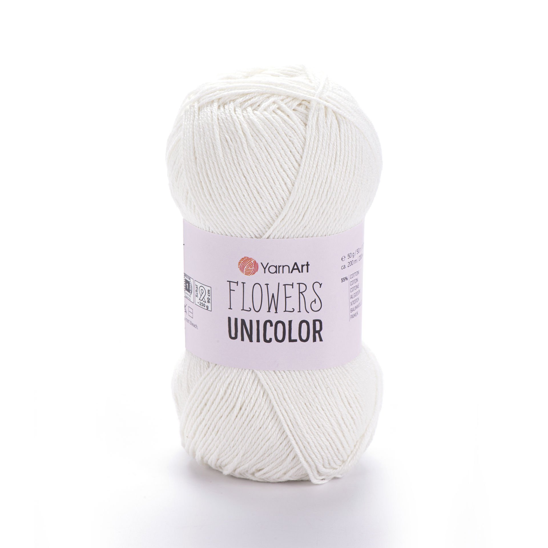 YARNART FLOWERS UNICOLOR - EL ÖRGÜ İPİ BEYAZ - 730