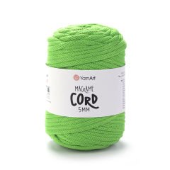 YARNART MACRAME CORD 5 MM - MAKROME EL ÖRGÜ İPİ YEŞİL - 802