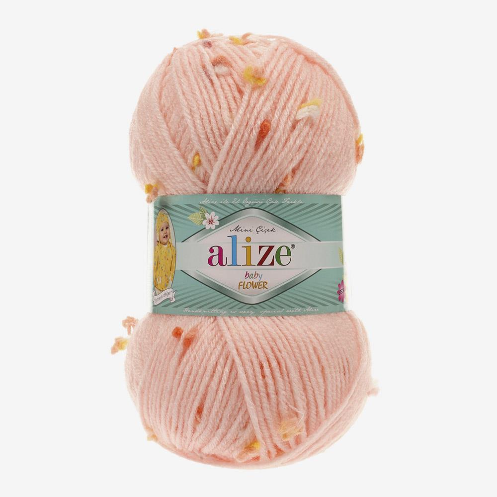 ALİZE BABY FLOWER - BENEKLİ, BEBEK EL ÖRGÜ İPİ