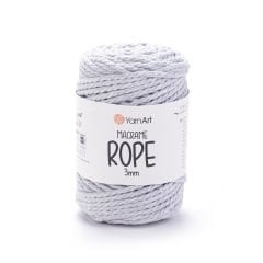 YARNART MACRAME ROPE 3 MM - MAKROME EL ÖRGÜ İPİ AÇIK GRİ - 756