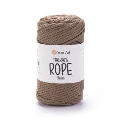 YARNART MACRAME ROPE 3 MM - MAKROME EL ÖRGÜ İPİ VİZON - 788