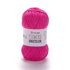 YARNART FLOWERS UNICOLOR - EL ÖRGÜ İPİ FUŞYA - 739